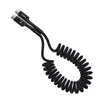 Kabel Baseus Fish-Eye USB-C - USB-C spiralny 100W 1m - czarny